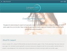 Tablet Screenshot of lampertmd.com